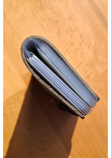 Erkek Kartlık Hakiki Deri 10 - 20 Şeffaf Bölmeli Mini Kartlık Kartvizitlik 9.5 x 7.5 cm fırsatları