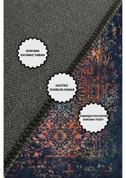 Siyah Turuncu Eskitme Halı Dijital Baskılı Dokuma Kaymaz Tabanlı Yıkanabilir Antialerjik Ofis Halısı indirimleri