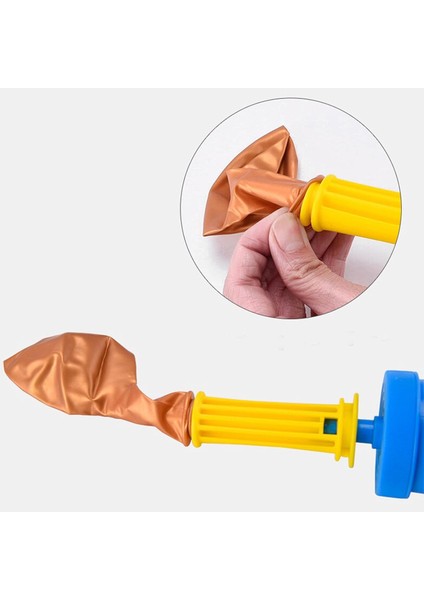 Renkli Balon Şişirme Pompası 1 Adet Pratik ve Hızlı El Pompası Çift Taraflı Şişirme