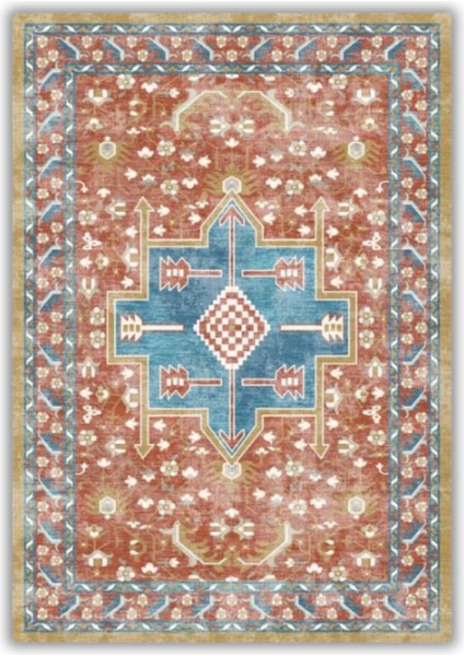 Pastel Renkli Eskitme Salon Halısı Dijital Baskılı Dokuma Kaymaz Tabanlı Yıkanabilir Antialerjik Ofis Halısı fiyatları