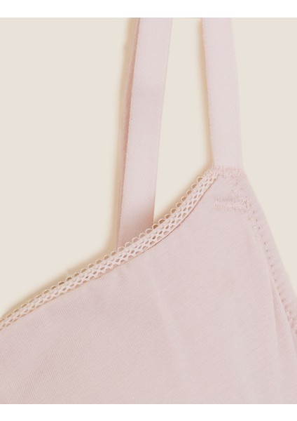 3'lü Balenli Full Cup Pamuklu Sütyen Seti modelleri