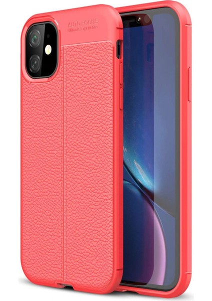 iPhone 11 Kılıf Auto Focus Kapak - Kırmızı