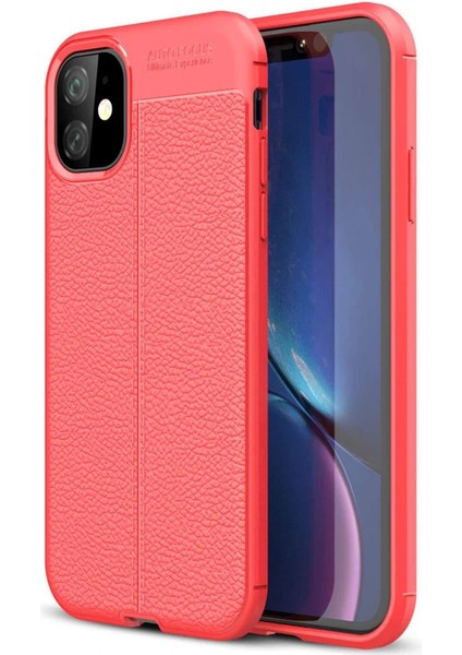 iPhone 11 Kılıf Auto Focus Kapak - Kırmızı