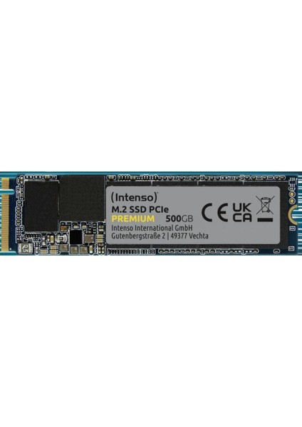 500GB Intenso 3835450 M.2 Nvme Gen3 2100/1700MB/S SSD