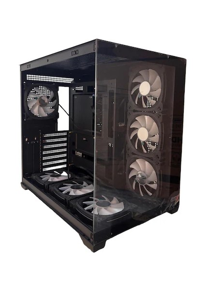 Gamx Puncher 7X12 Fan Rgb Kumandalı Akvaryum Gaming Kasa 600W 80+