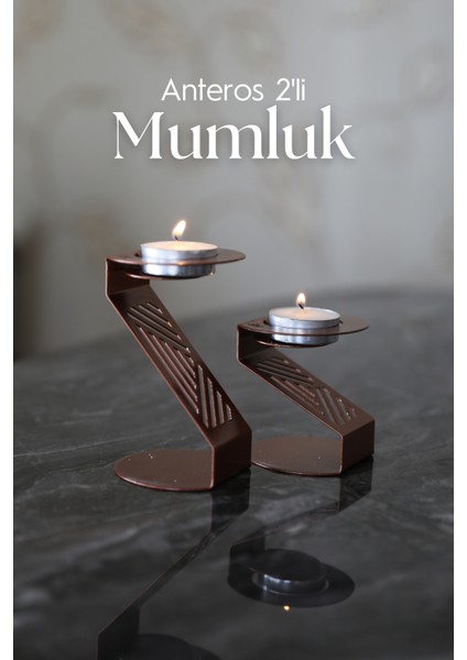HE Dizayn Aksesuar Anteros 2'li Mumluk Seti fiyatları