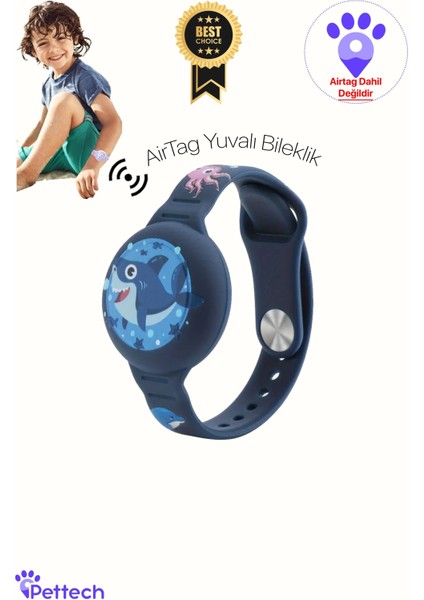 Çocuklar Için Airtag Yuvalı Bileklik
