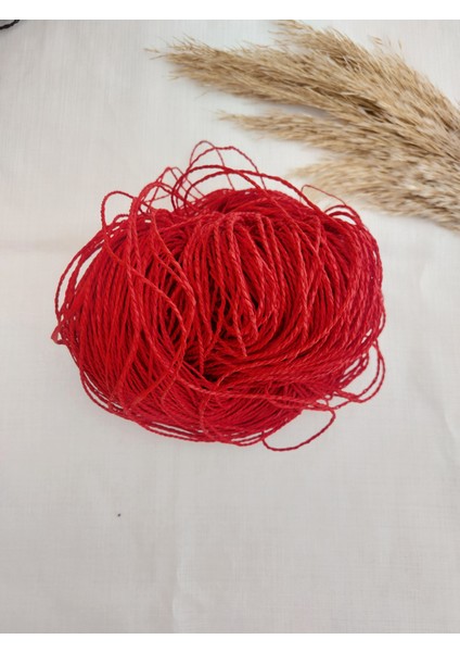 Koyu Kırmızı 1 Kilogram Kağıt Çanta İpi