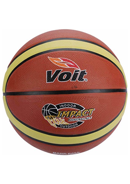Impact Basketbol Topu No:5 Kahve-Beyaz