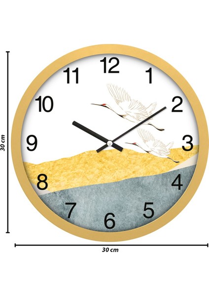 30 cm Gerçek Cam Sessiz Mekanizma Duvar Saati, Şık ve Modern Tasarım modelleri