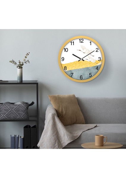 30 cm Gerçek Cam Sessiz Mekanizma Duvar Saati, Şık ve Modern Tasarım fırsatları