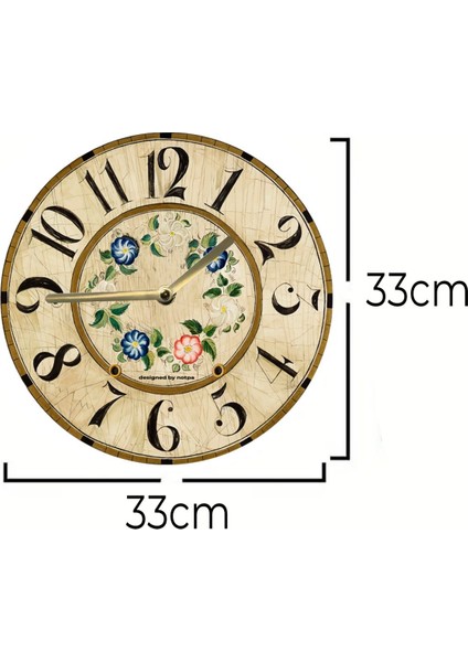 Sessiz Yuvarlak Ahşap Duvar Saati, Kuvars Hareketli, Şık ve Doğal Tasarım indirimleri