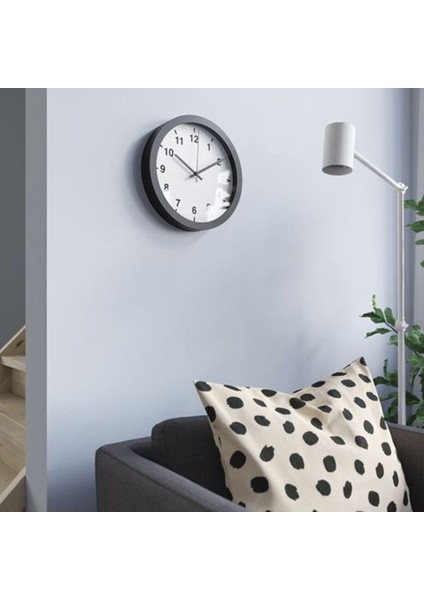 Şık Siyah Duvar Saati, 28 Cm, Modern Dekorasyon Aksesuarı fiyatları