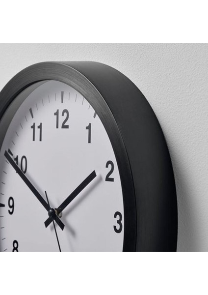 Şık Siyah Duvar Saati, 28 Cm, Modern Dekorasyon Aksesuarı modelleri
