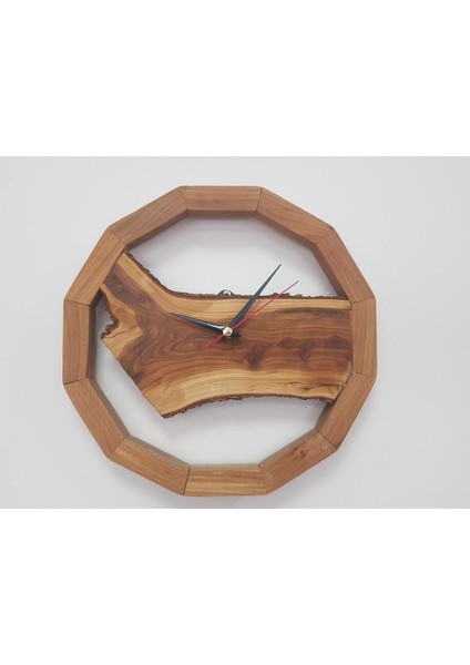 Şık ve Doğal Duvar Saati, Modern Ev Dekoru Için Ideal Seçenektir