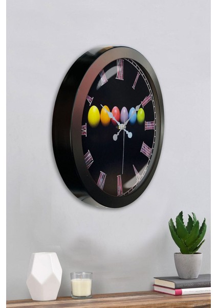 Şık 36 cm Siyah Metal Yumurta Duvar Saati, Hediye ve Dekor Için Ideal Seçim modelleri