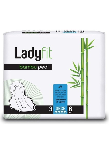 Bambu Ped Gece 6’lı x 6 Paket 36 Adet fiyatları