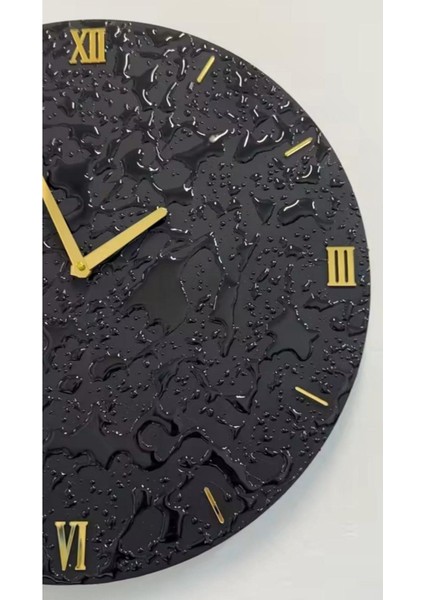 Şık Epoksi Tasarımlı Duvar Saati, 40 cm Çap, Modern ve Estetik Dekorasyon Için Ideal fiyatları