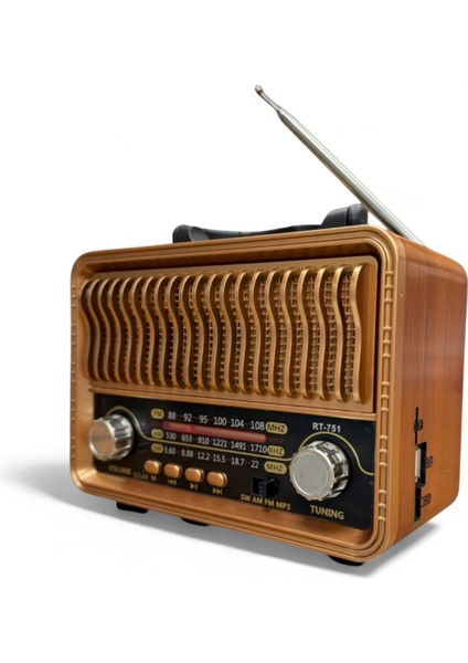 Nostaljik Trend Radyo,bluetooth Özellikli Eskitme Nostalji Radyo