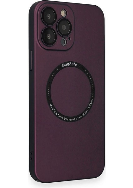 iPhone 13 Pro Max Kılıf Jack Magneticsafe Lens Silikon - Mürdüm