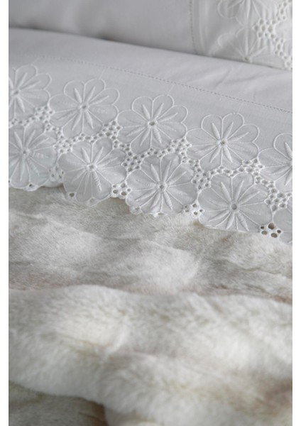 Cıft Kısılık Yatak Örtülü Set Nolan Beyaz - Yatak Ortusu fırsatları