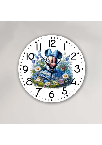 Renkli Çocuk Odası Duvar Saati 30X30 Cm, Eğlenceli ve Şık Tasarım