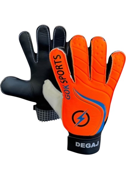 Çocuk Kaleci Eldiveni Futbol Maç Eldiveni Bilek Bandajlı 5-6-7 Numara