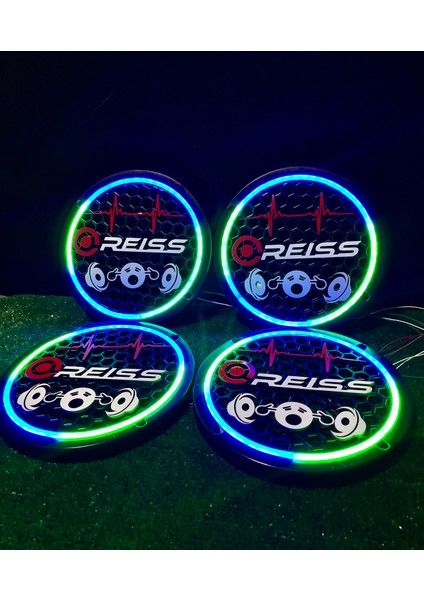 20CM Pixel Kayar Ledli Midrange Kapağı Reıs Yazılı Özel Tasarım 4 Adet 20CM Kayar Ledli + Kumanda indirimleri