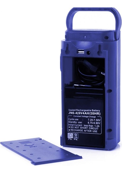 AYDOGANTICARET44 24 Ledli Şarjlı Işıldak (6V4A Akülü * Powerbank Özellikli)