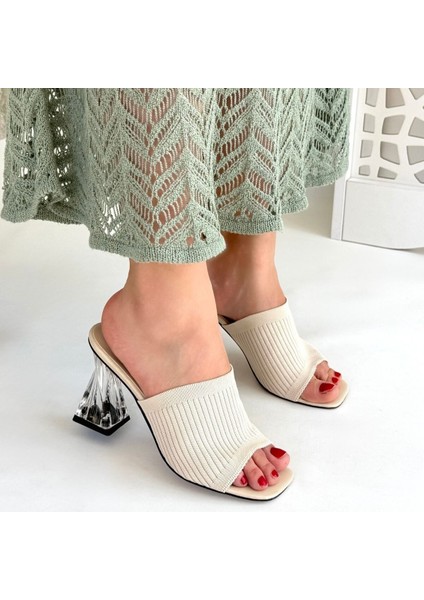 Evra Ten Triko Topuklu Terlik - Lisinya fırsatları