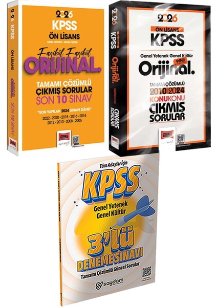 Ön Lisans Fasikül Fasikül Orijinal Çıkmış Son 10 Sınav - Ön Lisans Orijinal 2010-2024 Konu Konu Çıkmış + 3lü Deneme