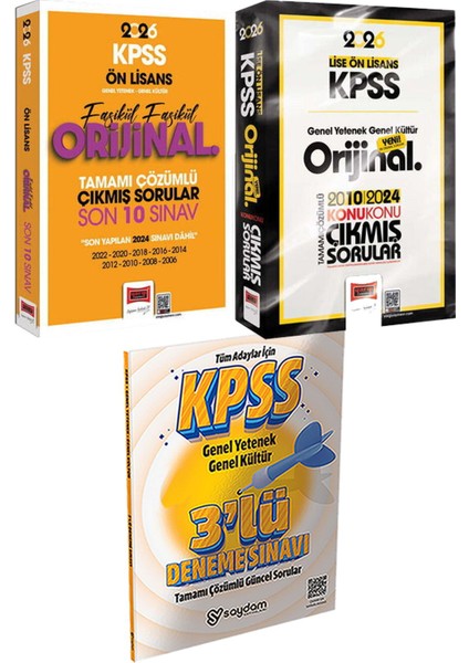 Ön Lisans Fasikül Fasikül Orijinal Çıkmış Son 10 Sınav - Lise-Ön Lisans Orijinal 2010-2024 Konu Konu Çıkmış + 3lü Deneme