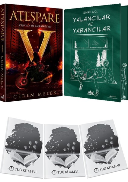 Yalancılar ve Yabancılar 1 Ciltli Özel Baskı ve Ateşpare 1 Canavar Mı Kahraman Mı? Ciltli Ceren Melek 2li Set + Hediyeli