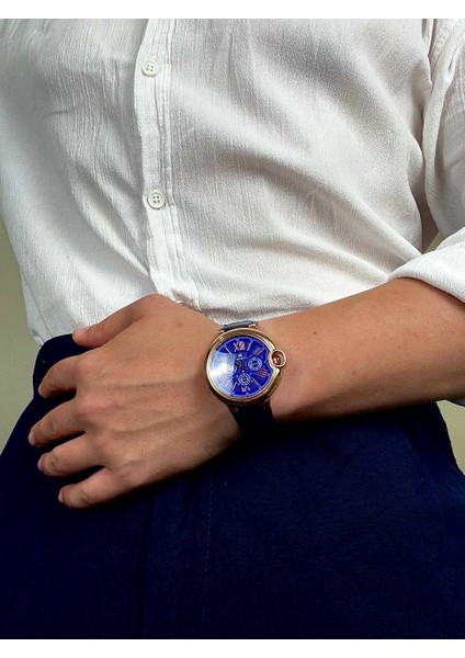 Denacci Vintage Lacivert Erkek Kol Saati Paslanmaz Çelik Deri Kordon Sağlam Çelik Kasa Renk Atmaz modelleri
