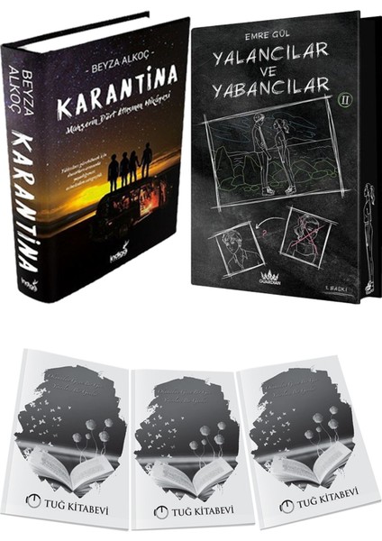 Yalancılar ve Yabancılar 2 Ciltli Özel Baskı ve Karantina 1 Ciltli Beyza Alkoç 2li Set + Hediyeli