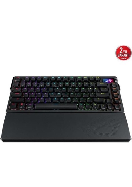Rog Azoth Extreme Nx Snow Kablosuz Alüminyum Karbon Fiber Şase Rgb Gamıng Klavye