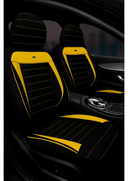 Kia Magentis 2005–2010 Pulse Serisi Raşel Siyah Sarı Koltuk Kılıfı