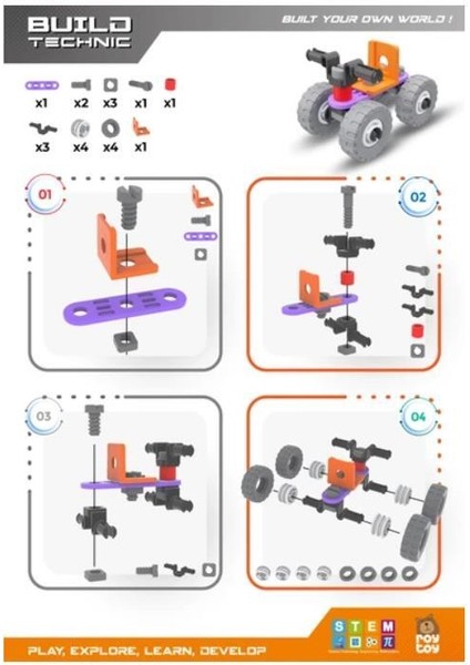 Sök Tak 21 Parça Atv Build Technic - 4100101-2-21 (Lisinya)