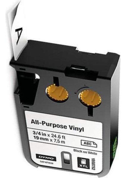 Dymo Xtl Çok Amaçlı Vinil 19 mm x 7 Metre Beyaz/siyah 1868752