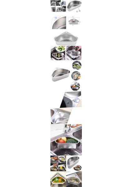 Turk Inox Lavabo Köşe Süzgeci Organizer 304 Paslanmaz Çelik fiyatları