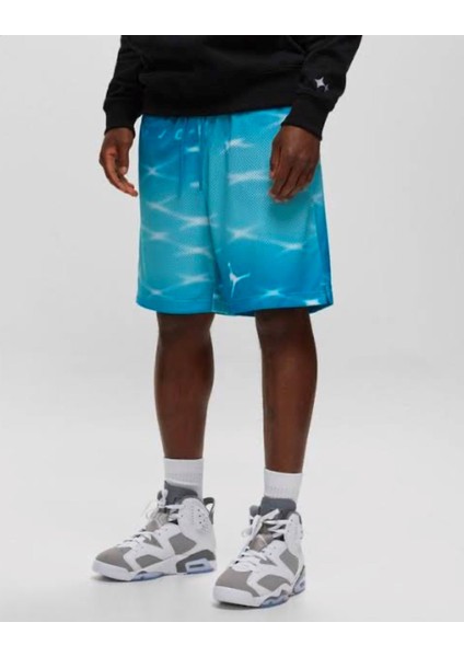 Jordan Essentials Air All-Over Print With Mesh Basketball Erkek Şort