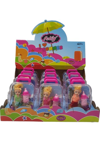 Anlily Biberonlu Bebek ve Bavulu - 02292 (Lisinya)