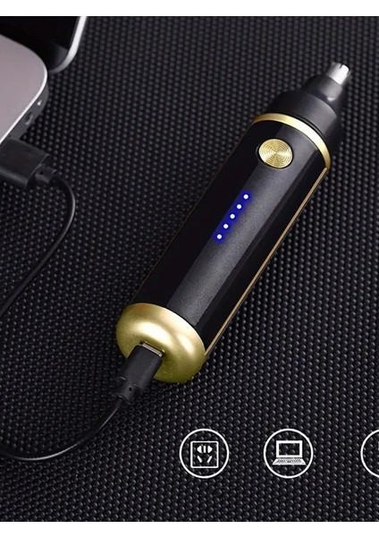 USB Şarjlı Burun Kulak Tüy Kesme ve Kaş Şekillendirme Cihazı – 500mAh Lityum Pil, Sessiz Çalışan, Taşınabilir, Pratik Yüz Bakım Cihazı Erkek Kadın İçin