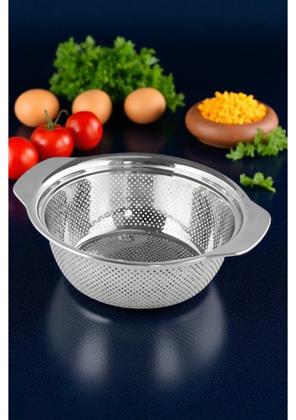 Alman Tip Kevgir - 304 Paslanmaz Çelik Profesyonel Süzgeç 23 cm 721832