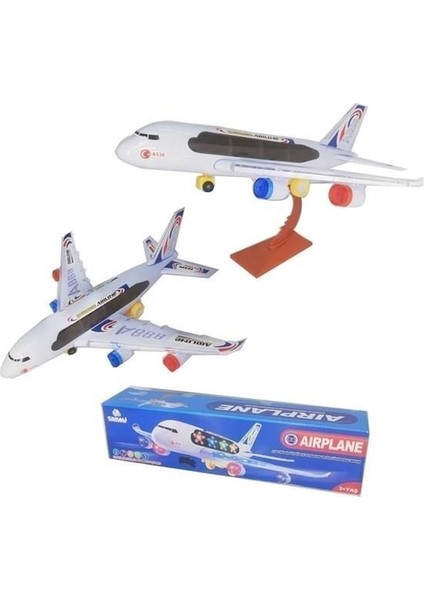 Çarp Dön Işıklı Sesli Büyük Uçak - CNL-A330 (Lisinya)