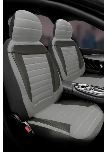 Audi A-4 2001-2004 Natura Serisi Raşel Gri Siyah Koltuk Kılıfı