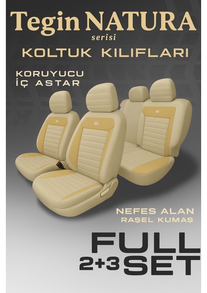 Mazda Xedos 9 1993–2002 Natura Serisi Raşel Bej Koltuk Kılıfı