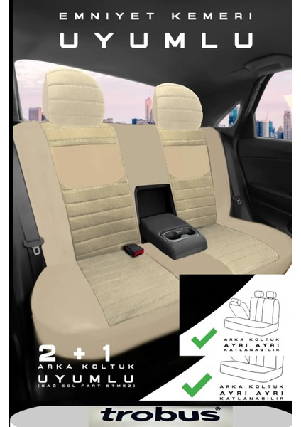 Mazda Xedos 9 1993–2002 Natura Serisi Raşel Bej Koltuk Kılıfı