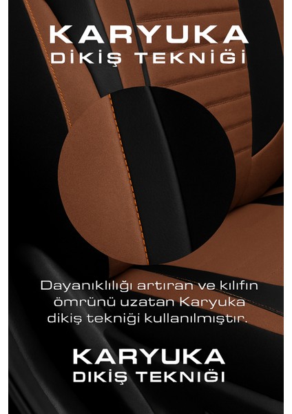 Chevrolet Kalos Hb 2002–2008 Natura Serisi Raşel Taba Koltuk Kılıfı