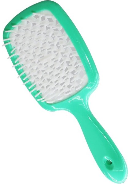 Kısa Plastik Kare Silikon Fırçalı Tarak